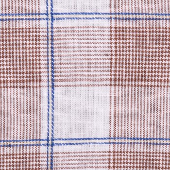 Brown Glen Plaid Linen Shirts