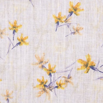 Premium Yellow Flower Linen Shirts