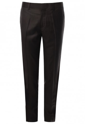 กางเกงขายาวสีน้ำตาลเข้ม