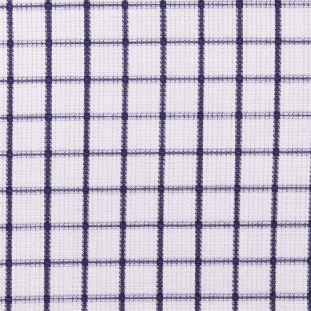 Dark Navy Windowpane Cotton Shirts