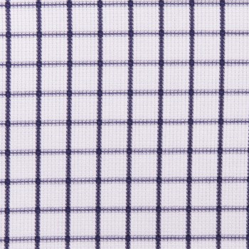 Dark Navy Windowpane Cotton Shirts