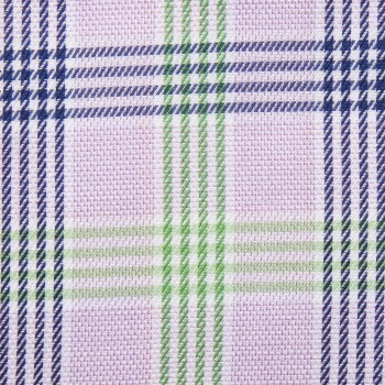 Pink/Green Windowpane Cotton Shirts