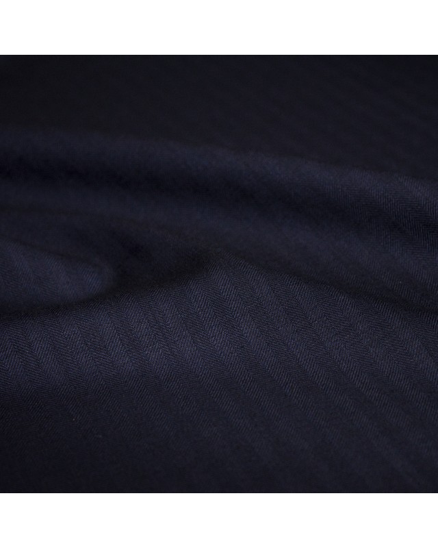 Dark Navy Herringbone Suit