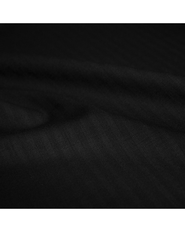 Black Herringbone Suit