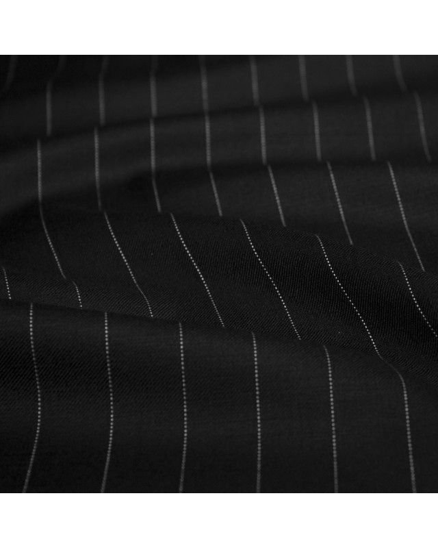 Large Black Little Stripe Suit