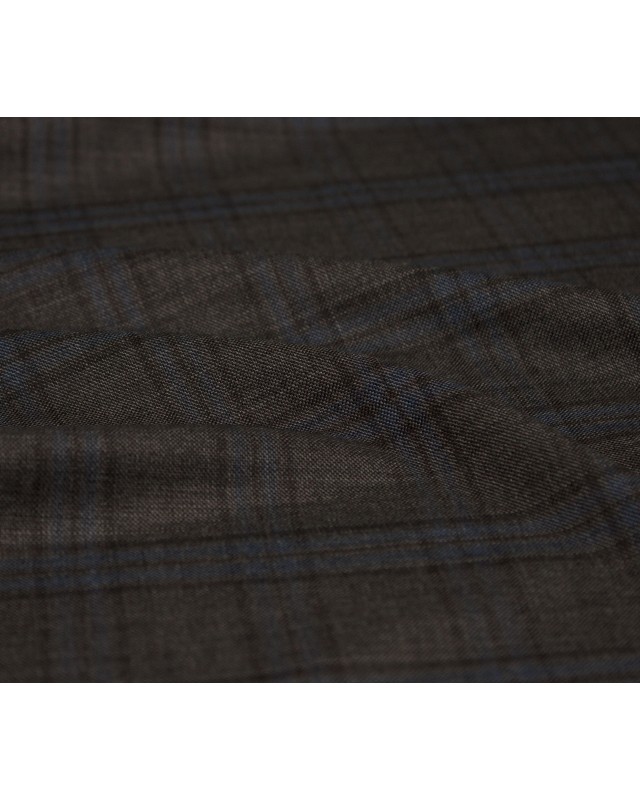 Grey Check Blue Suit