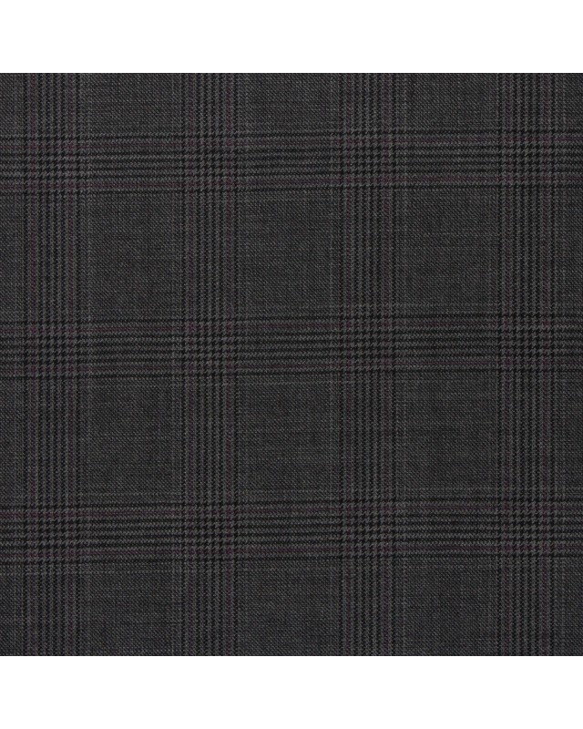 Medium Grey Brown Checked Suit