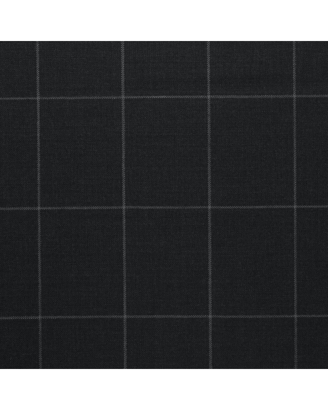 Dark Gray Classic Big Windows Suit