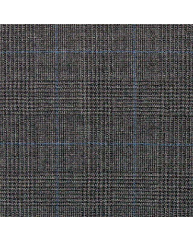 Light Grey Blue Checked Windows Flannel Pants
