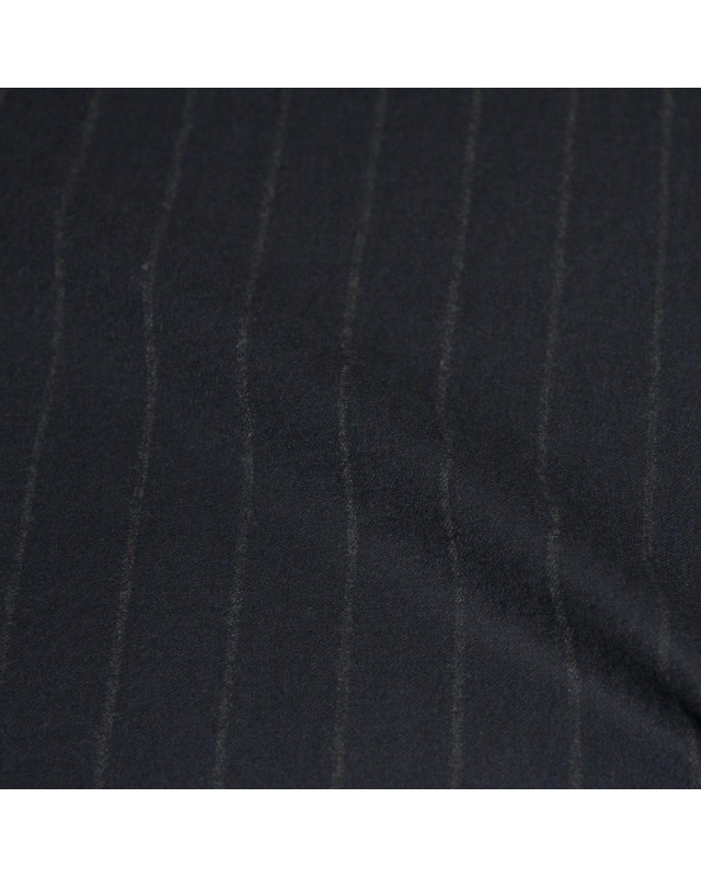 Navy Blue Big Chalk Striped Flannel Pants