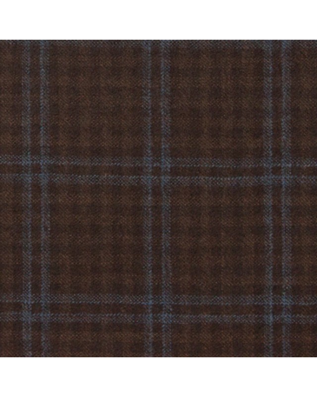 Brown 21315-1 - 120s Flannel Wool Suit