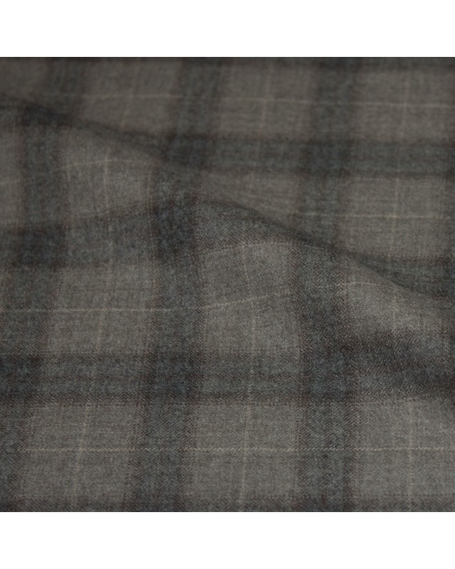 Brown 21316-1 - 120s Flannel Wool Suit