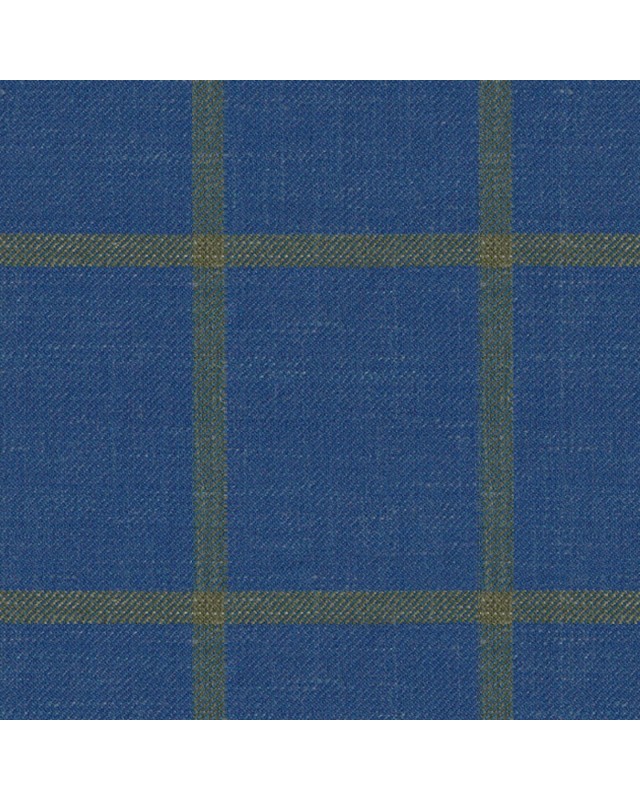 Blue 25010-8 - Wool Silk Linen Pants