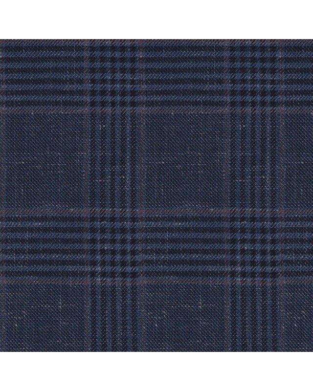 Blue 25063 - Wool Silk Linen Pants