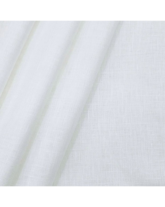 White LH2101-1 - Solid Pure Linen Shirts