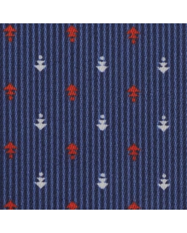 Blue PRT2344 - 100% cotton printed shirts