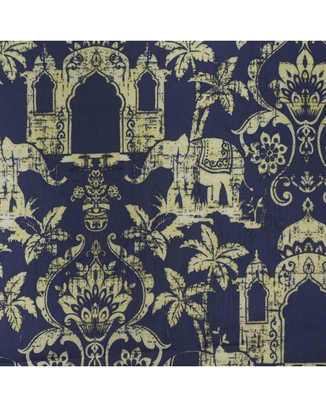 Blue PRT2347 - 100% cotton printed shirts