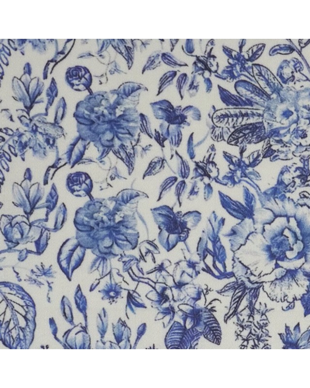 Blue PRT2363 - 100% cotton printed shirts
