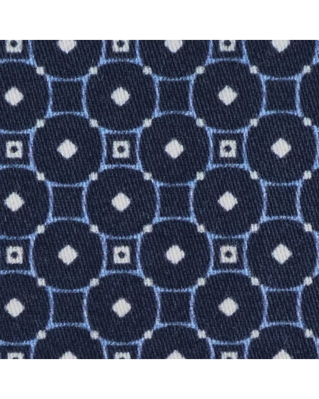 Blue PRT2384 - 100% cotton printed shirts