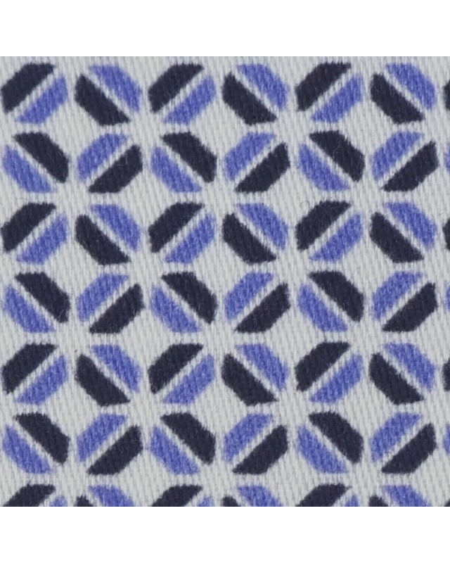 Blue PRT2385 - 100% cotton printed shirts