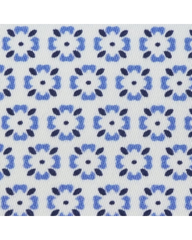 Blue PRT2392 - 100% cotton printed shirts