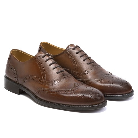 DGRIE WINGTIP OXFORD - COGNAC