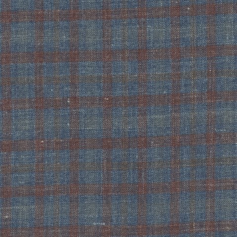 Blue 103003 - Wool Silk Linen Stretch Pants
