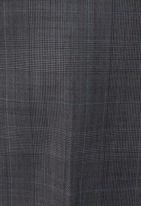 กางเกงทรงกระบอก ผ้าวูลทอลาย