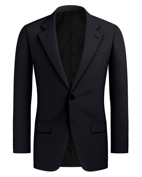 Black 21160-2 - 100% Wool Pants
