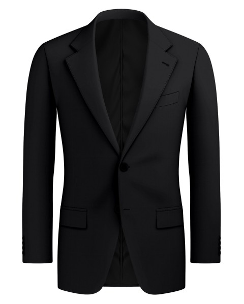 Black 21162-1 - 100% Wool Pants