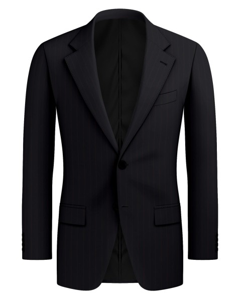 Black 21182 - 100% Wool Pants