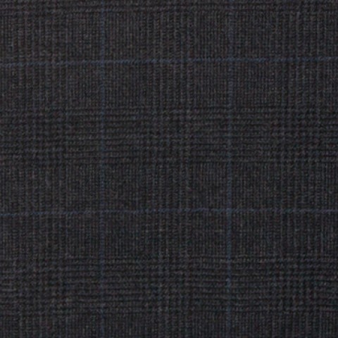 Navy Blue Checked Windows Flannel Pants