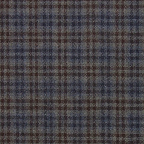 Grey Brown Mini Windows Flannel Pants