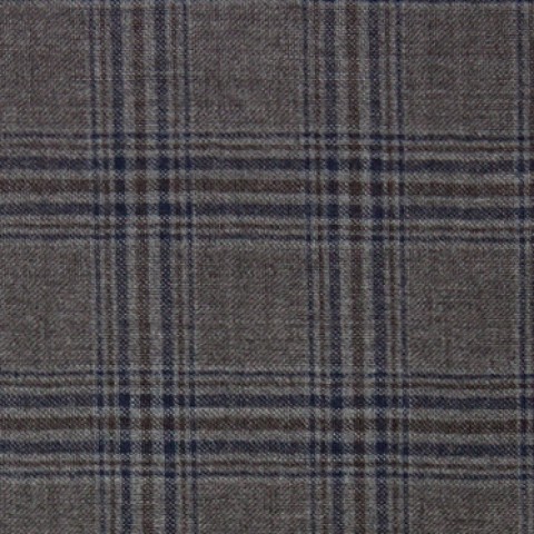 Medium Grey Navy Blue Windows Flannel Pants