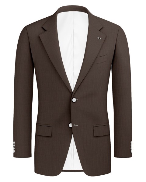 Brown 25013-28 - Hopsack Wool Pants