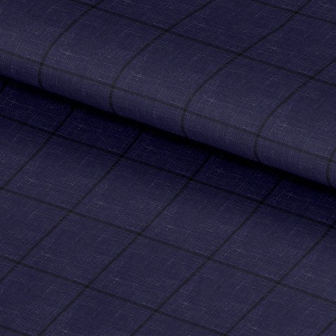 Blue 25015 - Wool Silk Linen Pants