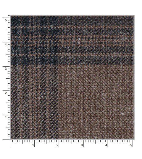 Brown 25058 - Wool Silk Linen Suit