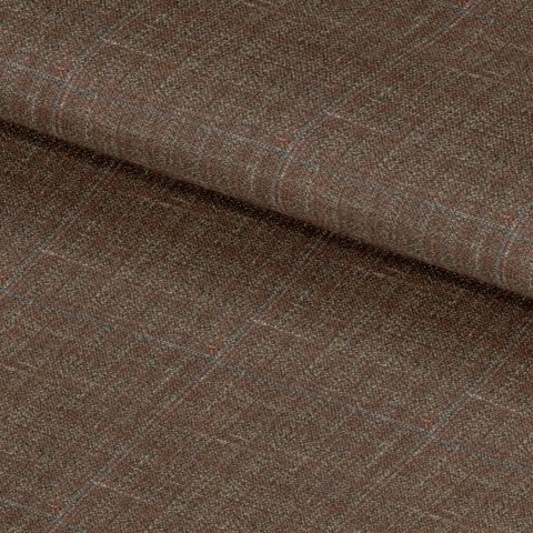 Brown 25059 - Wool Silk Linen Pants