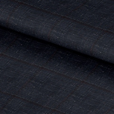 Blue 25060 - Wool Silk Linen Pants