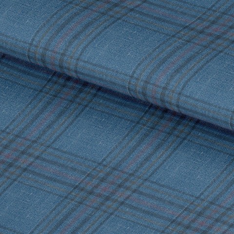 Blue 25079 - Wool Silk Linen Suit