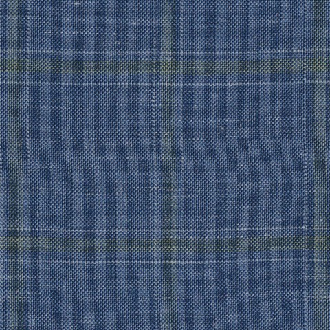 Blue 25086 - Wool Silk Linen Suit