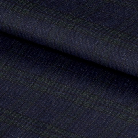 Blue 25095 - Wool Silk Linen Suit