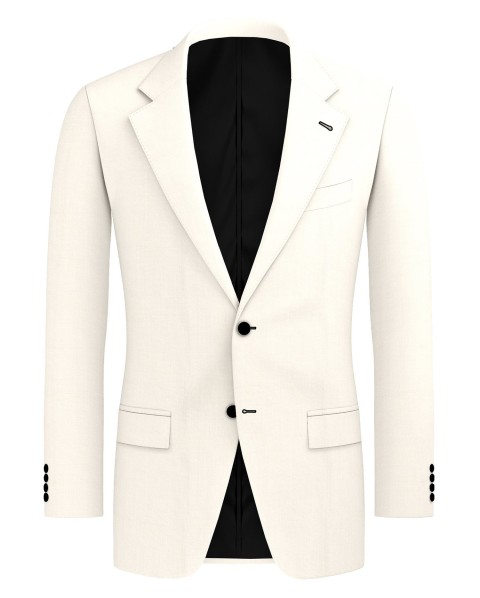 White 26000-11 - Wool Silk Linen Pants
