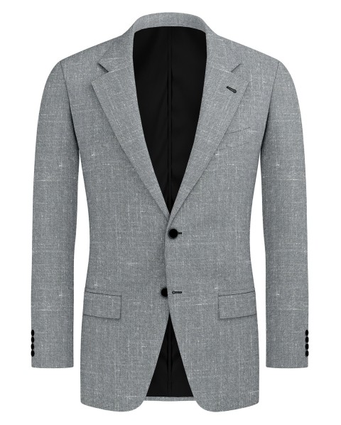 Grey 26000-13 - Wool Silk Linen Pants