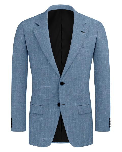 Blue 26000-2 - Wool Silk Linen Pants