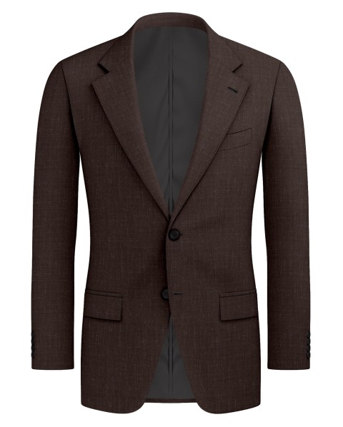 Brown 26000-29 - Wool Silk Linen Pants