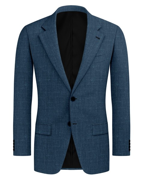 Blue 26000-6 - Wool Silk Linen Pants