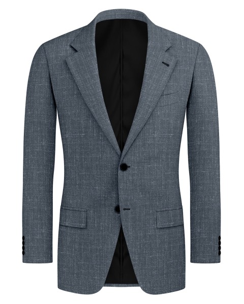 Blue 26000-8 - Wool Silk Linen Pants