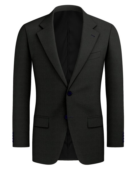 Black 26001-9 - Wool Silk Linen Pants