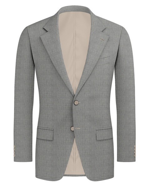 Grey 26004-2 - Wool Silk Linen Pants